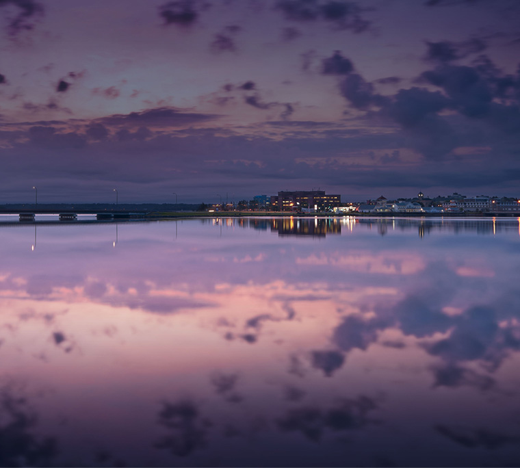 New Brunswick, Canadian City, New Brunswick at night