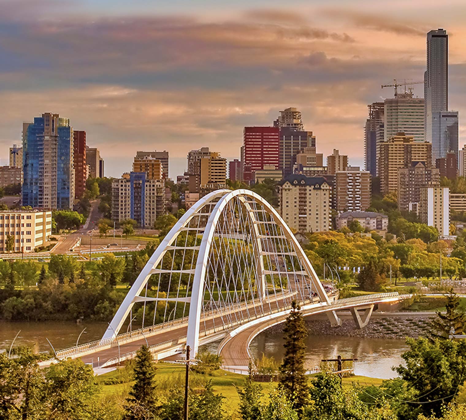 Edmonton summer skyline
