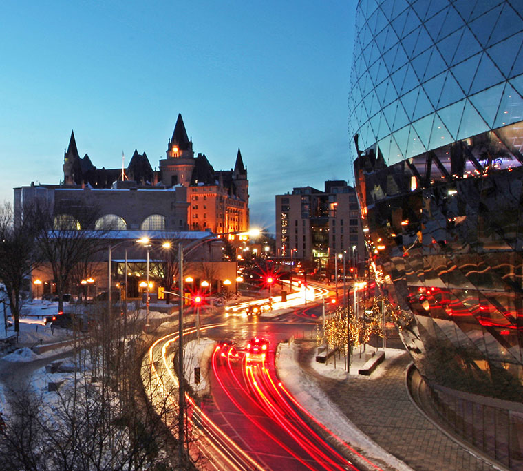 Ottawa skyline at night