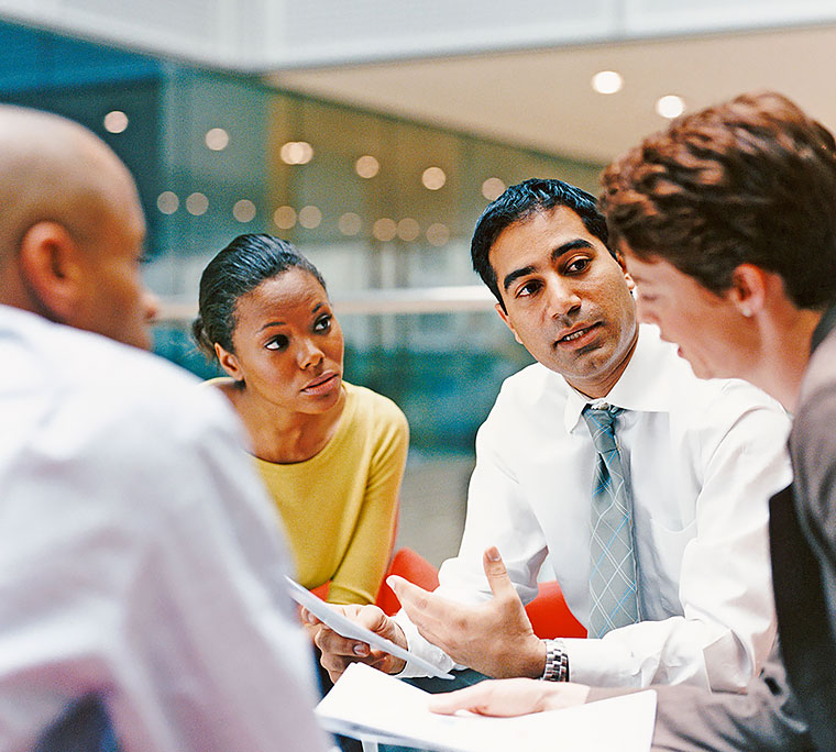 Business people having a meeting.