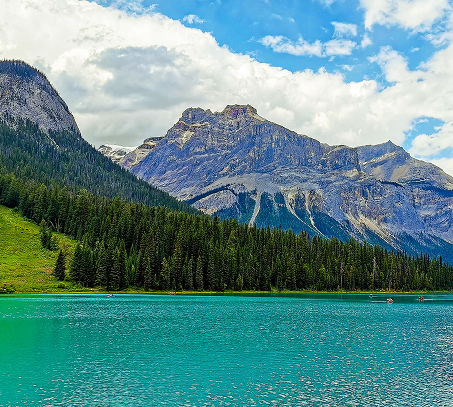 lake with mountains in background