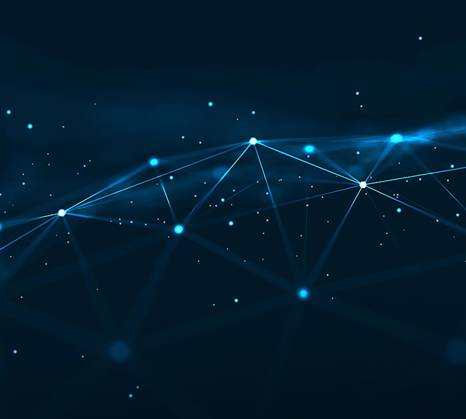 conceptual background of moving lines and dots depicting digital, communication, or technology network.