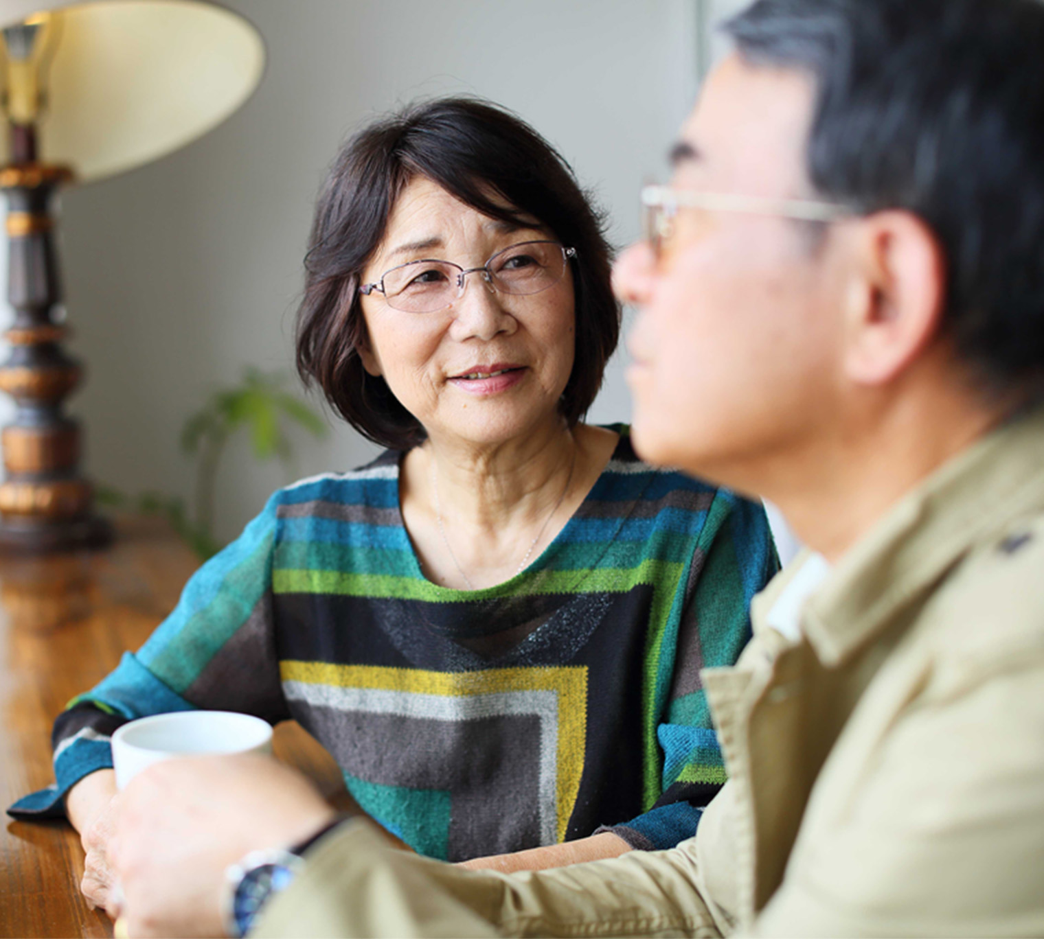 older couple, person with dementia, caring for a dementia partner