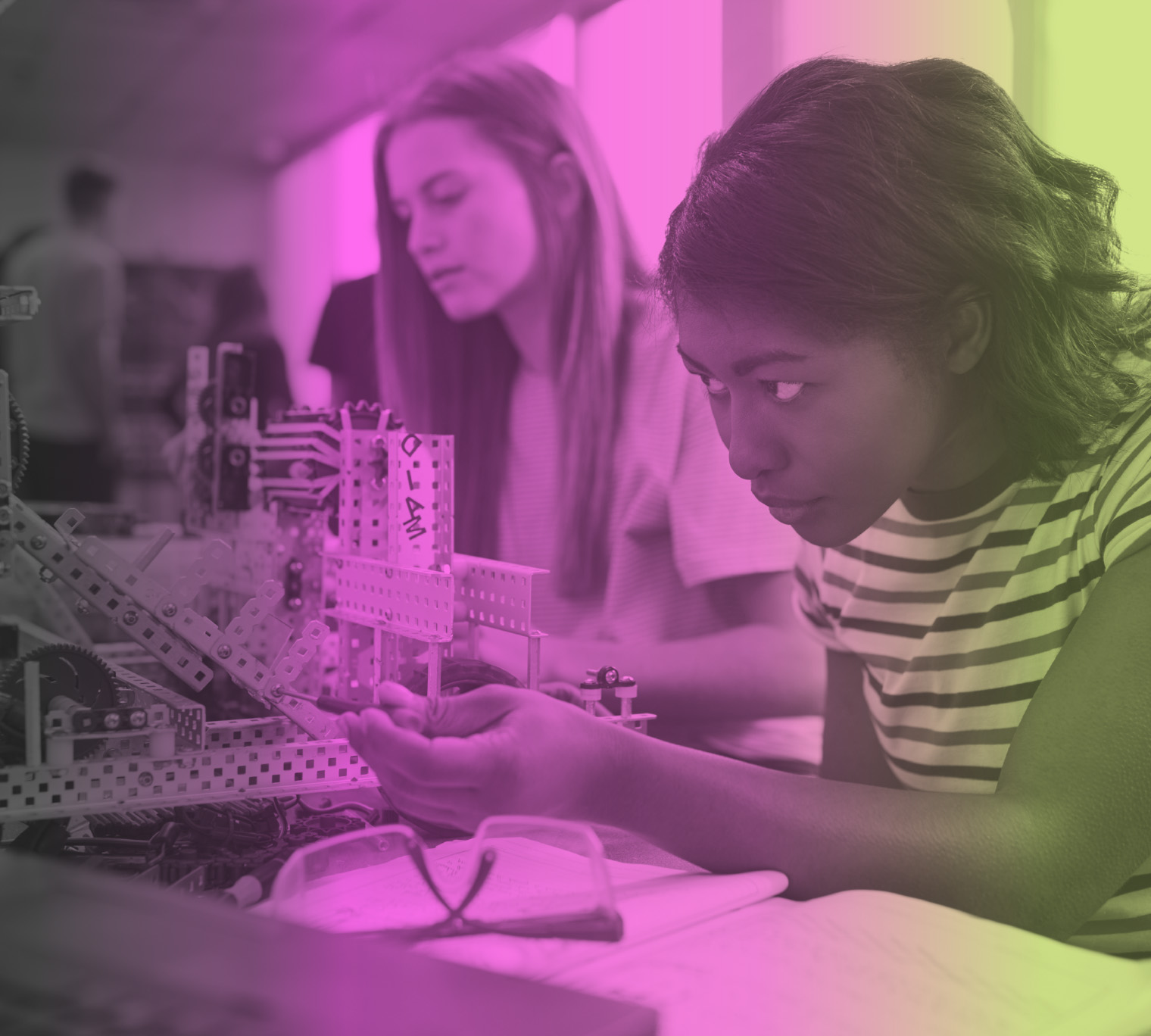 Students working, students building, Working, people working, people building