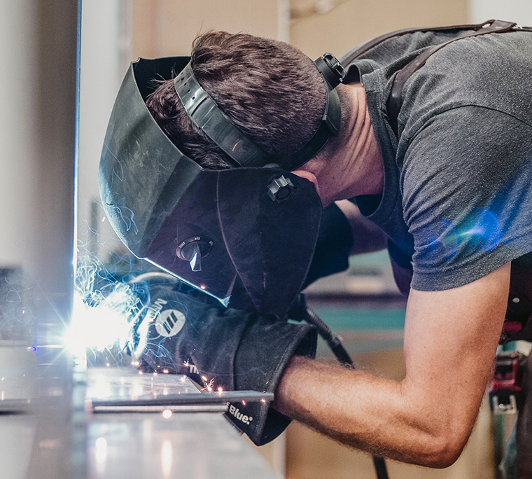 Man welding