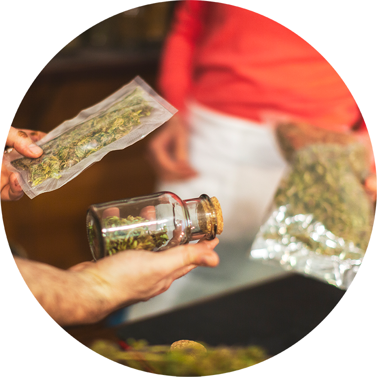 Cannabis in packages