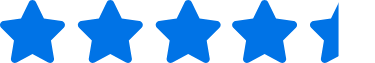 4.4 blue star icons