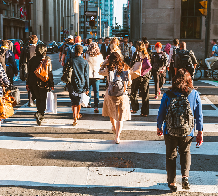Looking up a glass office building