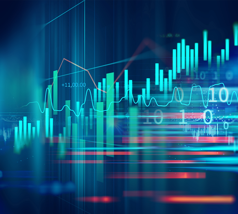 Looking up a glass office building