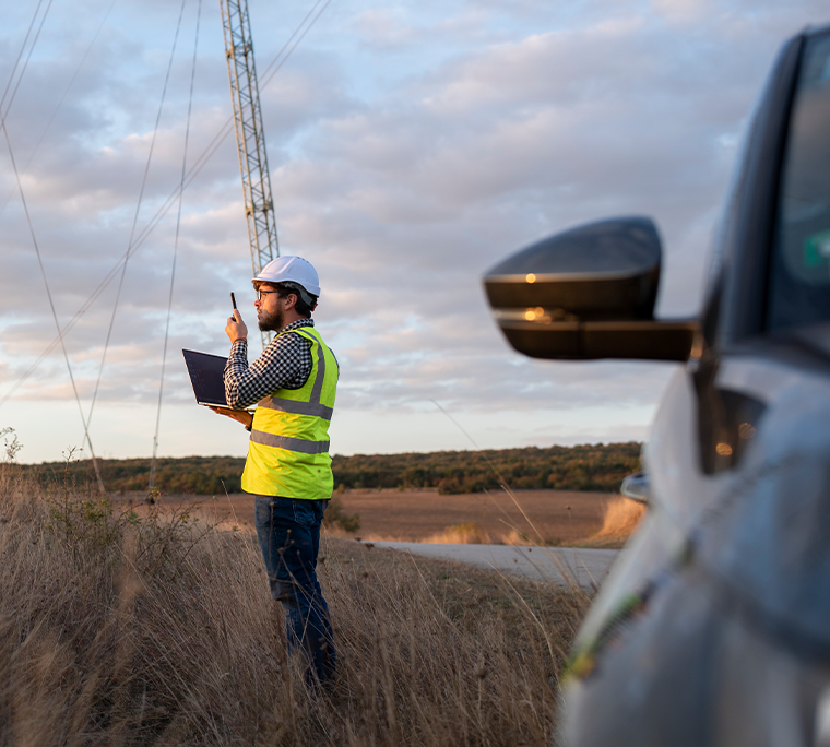 Looking up a glass office building