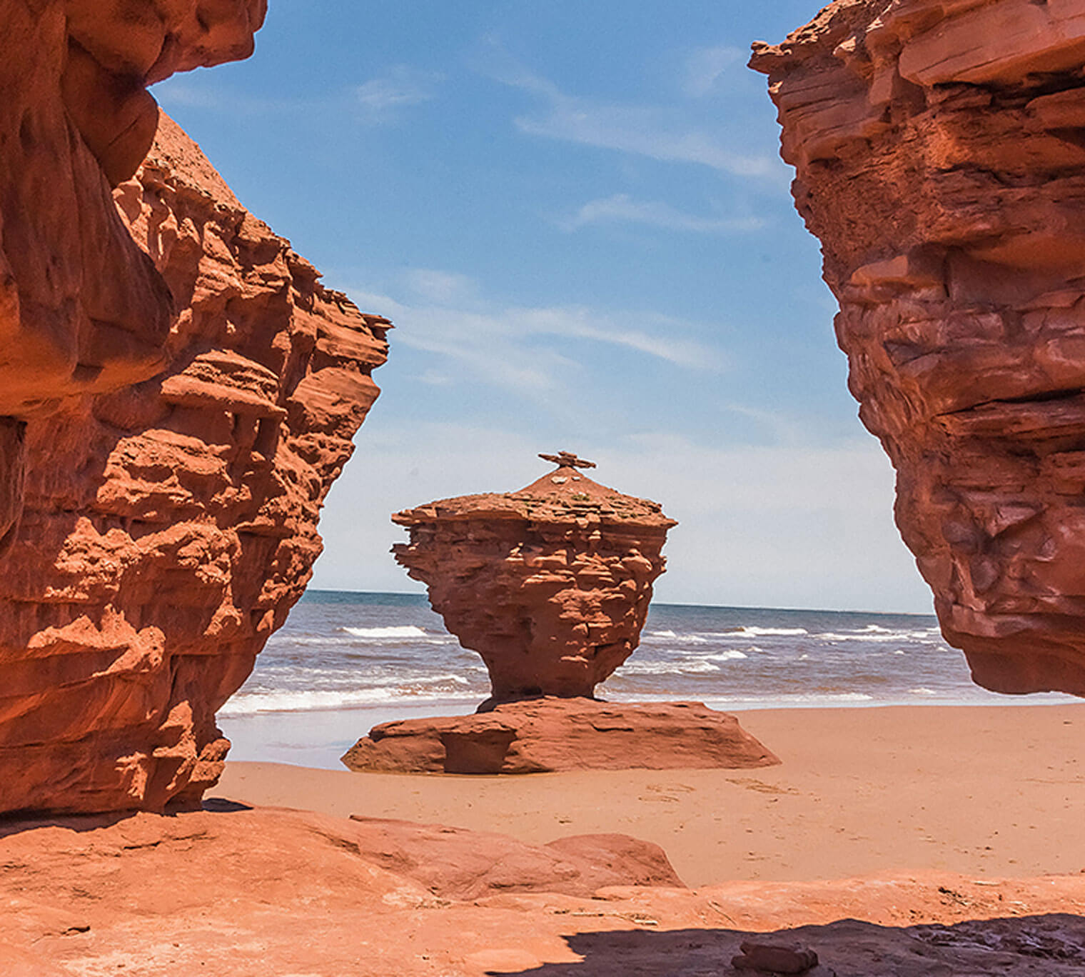 Tea Cup Rock in Prince Edward Island