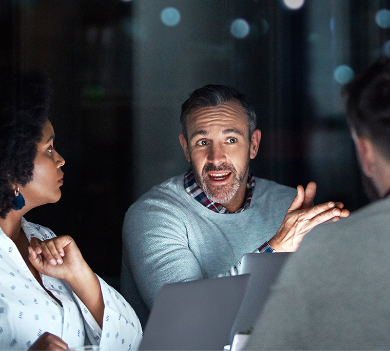 Cropped shot of a group of business colleagues having a meeting in the office boardroom.