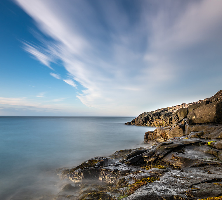 a view of a rocky atlantic shoreline
